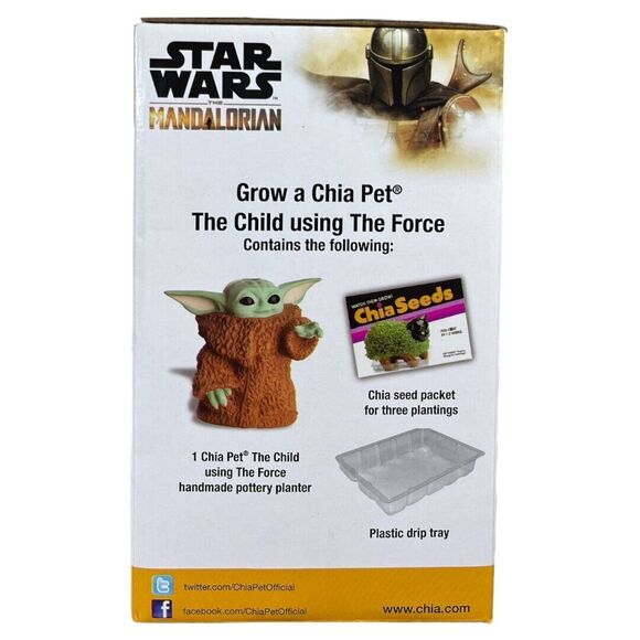 Chia Pet Star Wars The Mandalorian: The Child Using the Force Decorative Planter - Picture 2 of 6